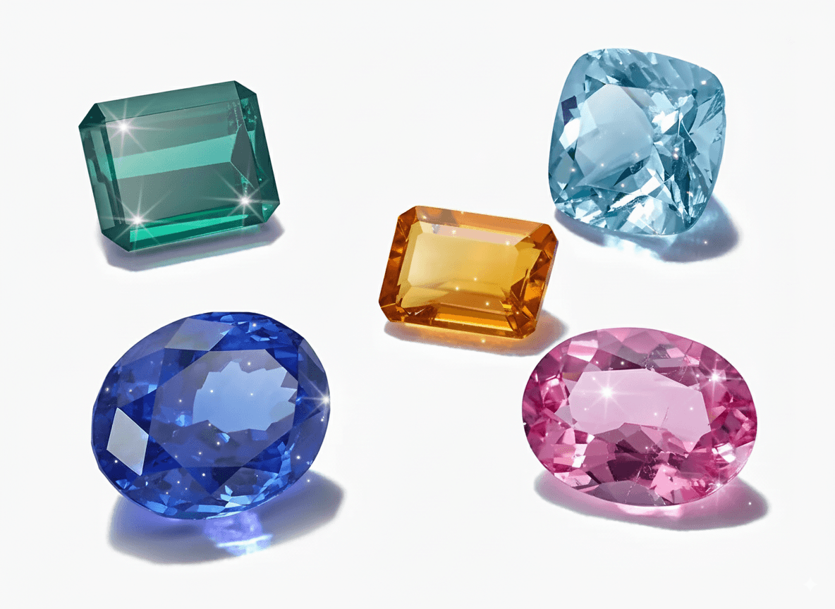 Safaya gemstone assortment